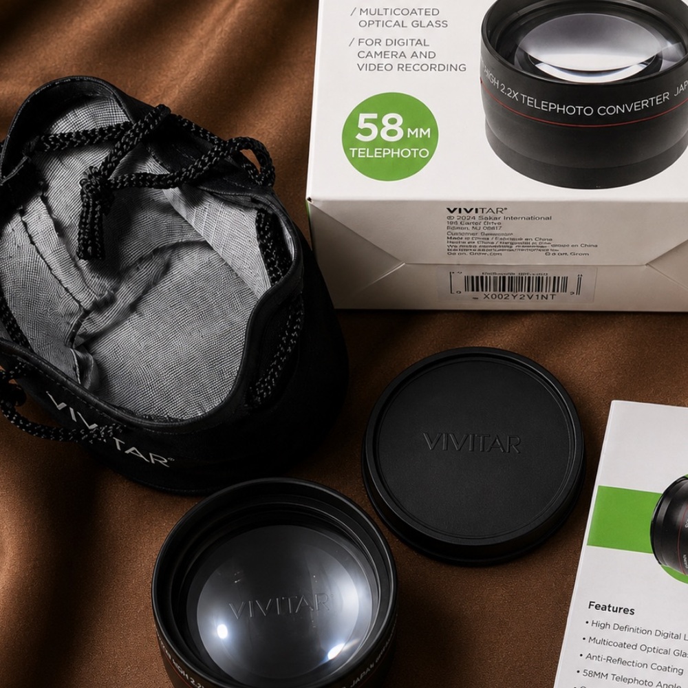 Hi-Def 2.2x Telephoto Lens For Vivitar digital camera  58mm